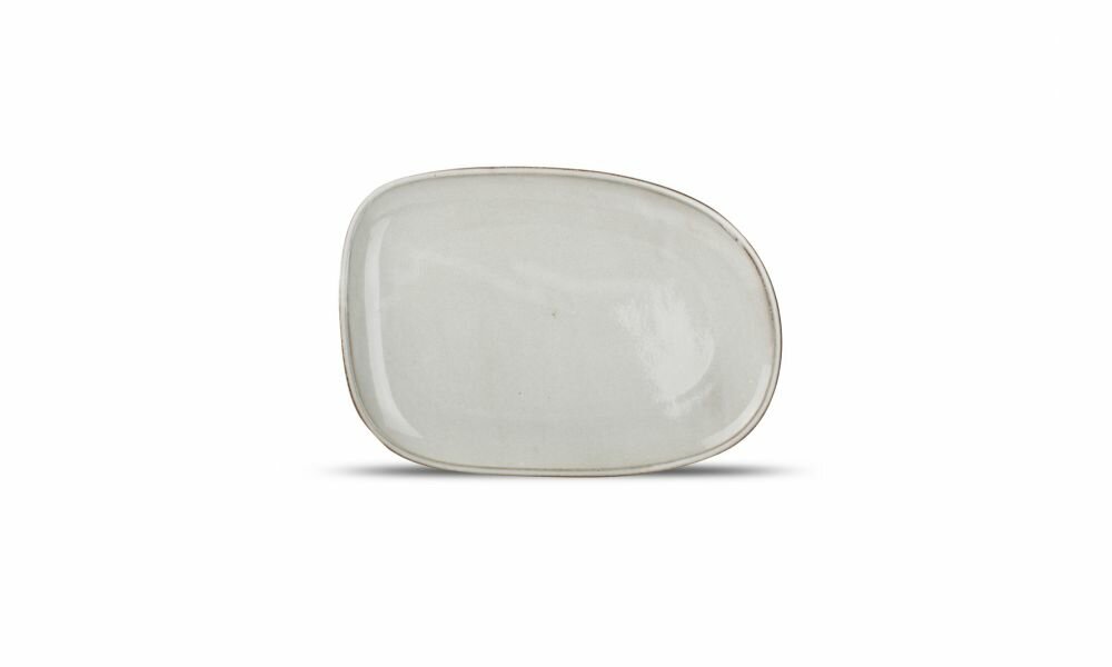 Bord ovaal Ceres grijs 33x23cm
