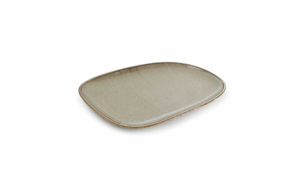 Bord ovaal Ceres grijs 33x23cm