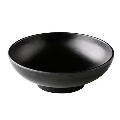 Schaal 22,5 cm Zwart Melamine Asia