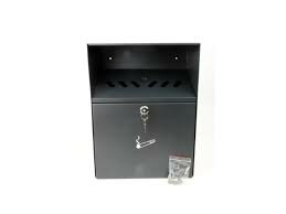 Wandasbak 24x8x35 cm zwart 