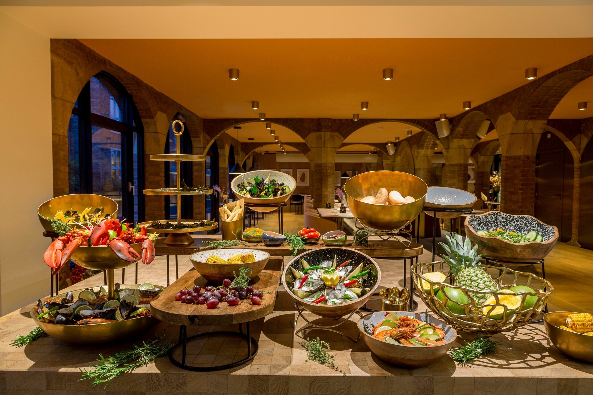 Buffetverhoger 22 / 24 x 12 cm RVS