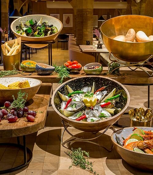 Buffetverhoger 22 / 24 x 12 cm RVS