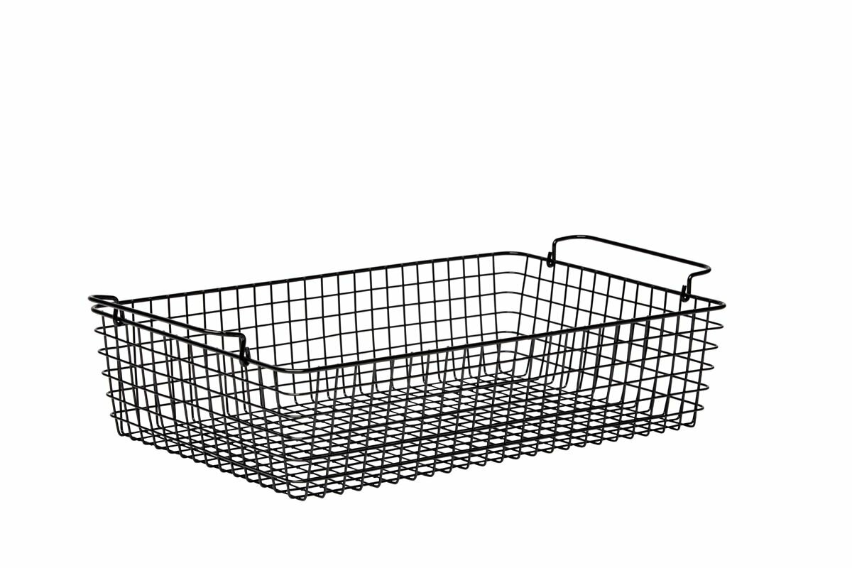 Draadmand 51,8 x 31,3 x 12 cm Zwart