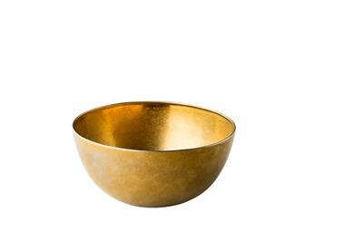 Kom 20 cm Vintage Goud