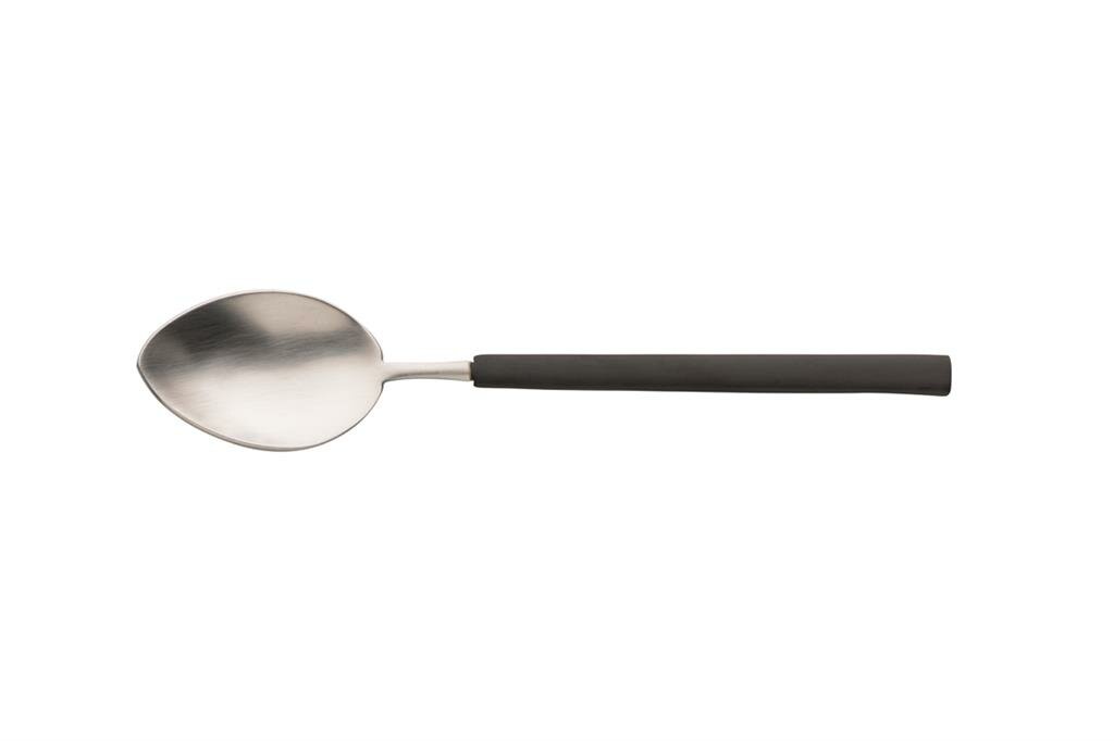 Theelepel Vintage Mat Zwart