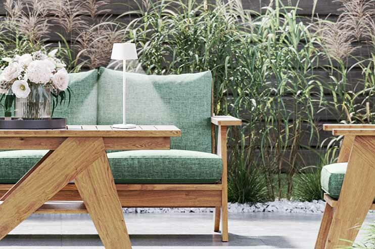 Tafellamp 38 cm Georgina Wit Securit