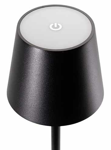 Tafellamp 38,5 cm Feline Zwart Securit