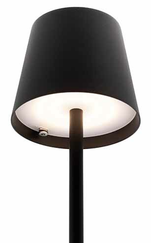 Tafellamp 38,5 cm Feline Zwart Securit