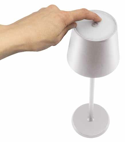 Tafellamp 38,5 cm Feline Wit Securit