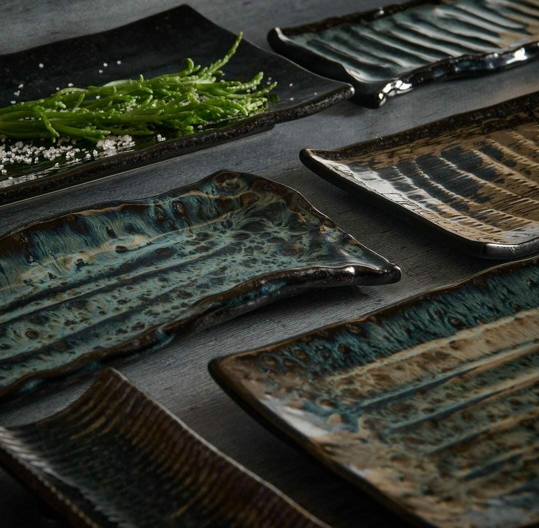 Serveerschaal 32 x 9 cm Seaweed Umi