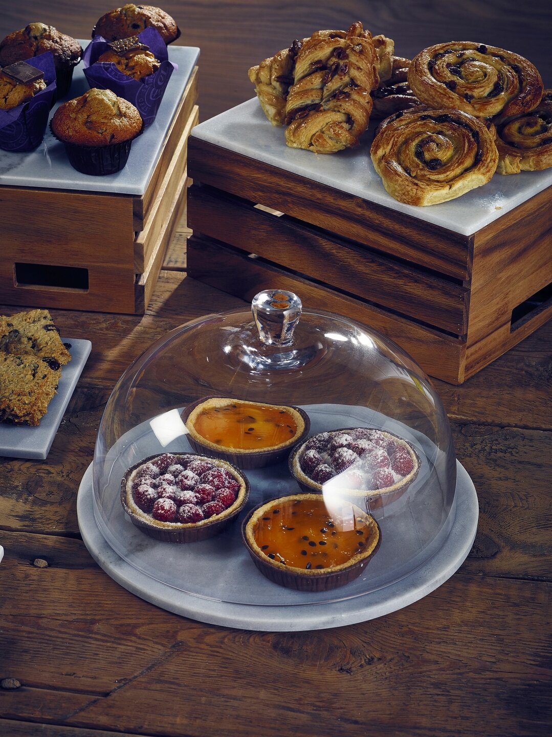 Plateau Marmer 18 cm Wit Melamine