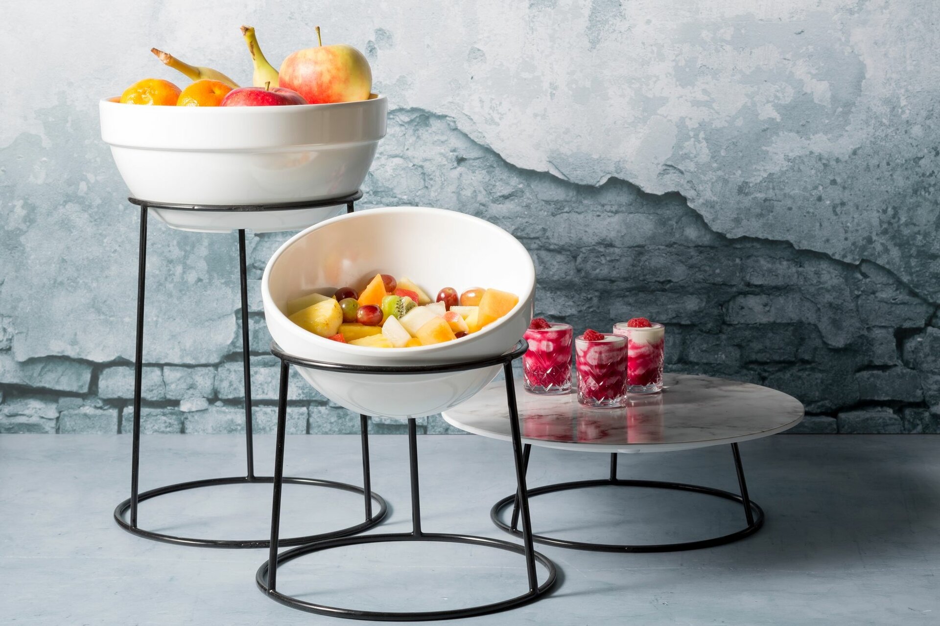 Buffetschaal Schuin Wit Melamine