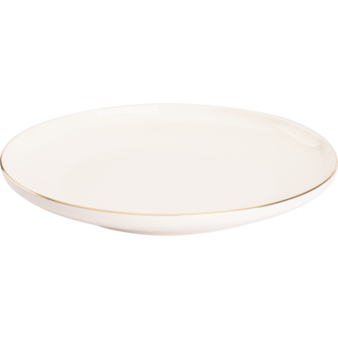 Bord 27 cm Wit Goud Ligne D'or
