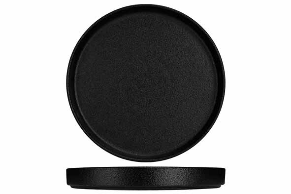 Plat Bord 25 cm Stapelbaar Blackstone
