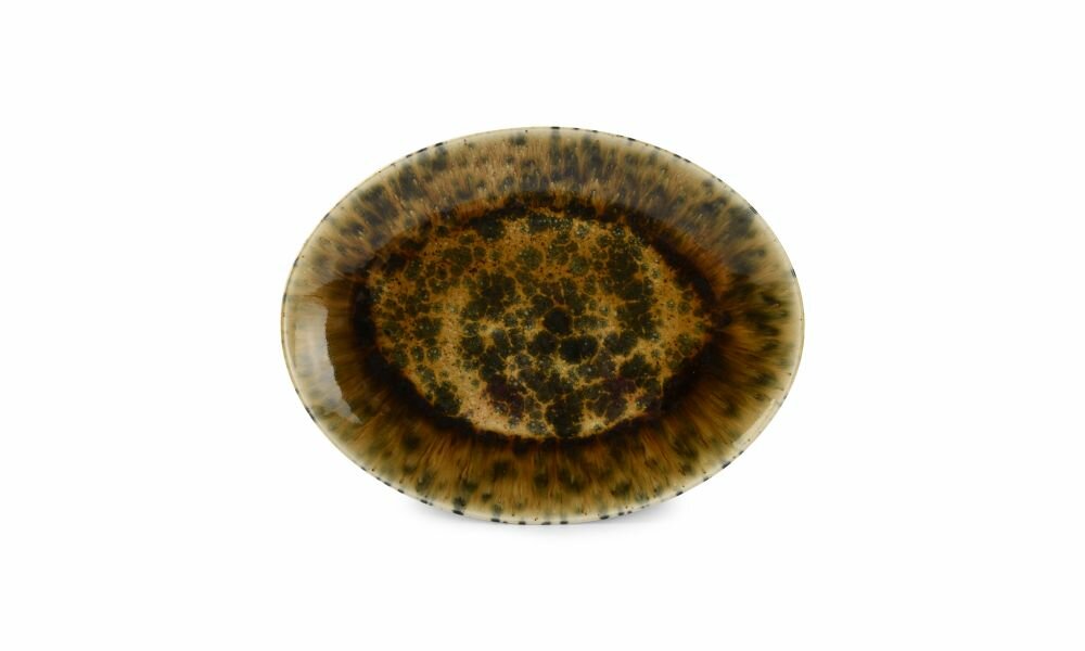 Serveerschaal 36 x 26 cm Groen/Bruin Resto