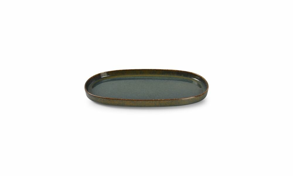 Bord Ovaal 30 x 15 x 2 cm Pila Groen