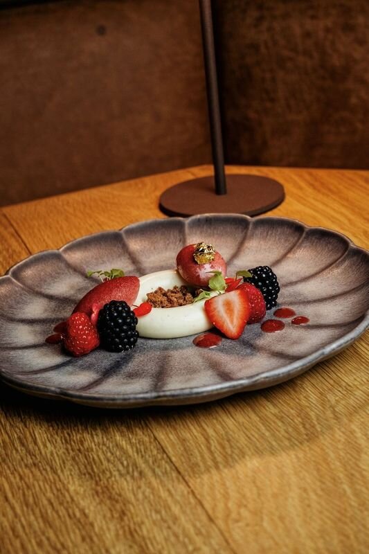 Dinerbord 28 cm Grey Flower