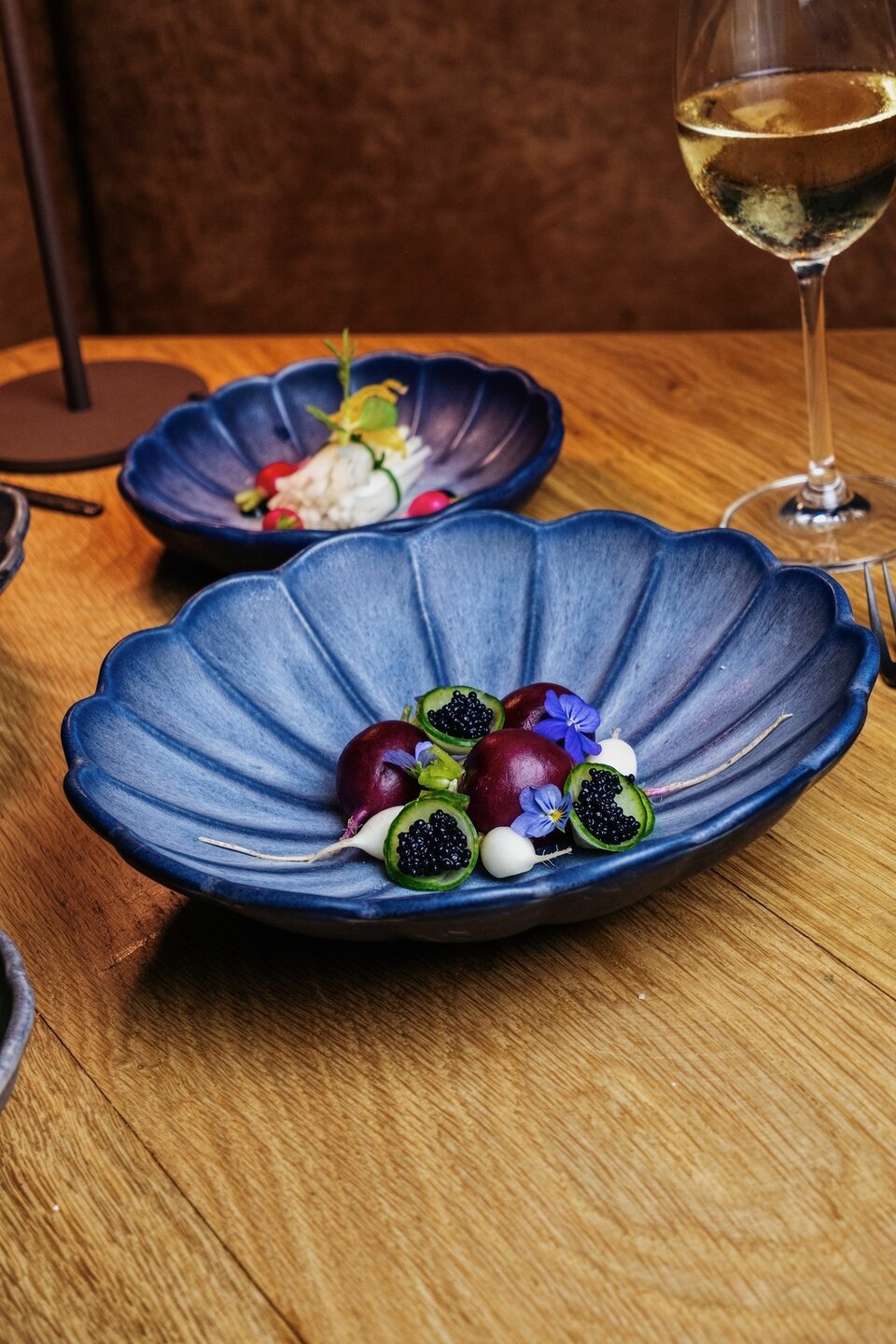 Pastabord 24 cm Blue Flower