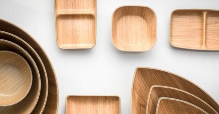 Serveerschaal met Stolp 39 x 16 cm Bruin Buffet