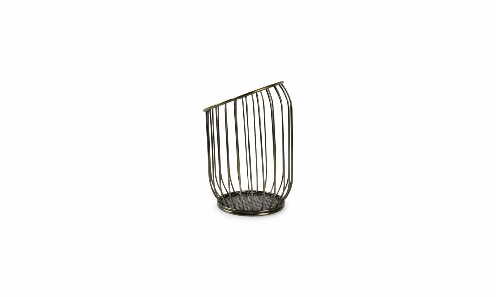 Bestekmandje 12 x 16 cm Goud/Zwart Loft