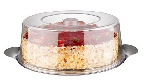 Taartschotel met Stolp 30 x 11 cm Inox 18/0