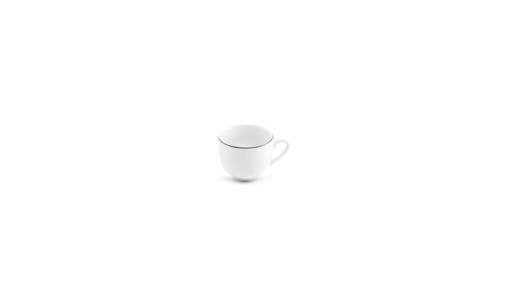 Espresso Kop Basic White Black Rim 10cl