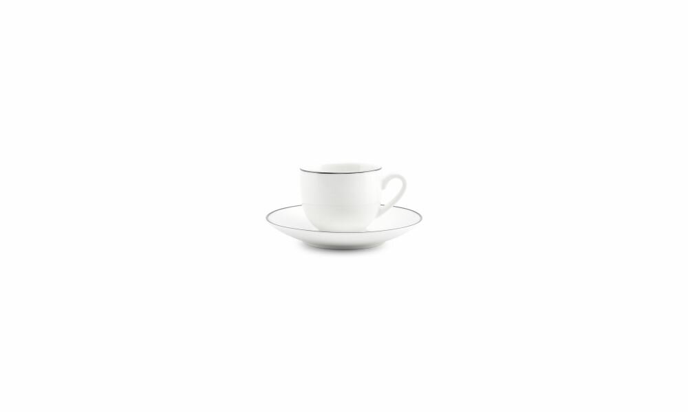 Espresso Kop Basic White Black Rim 10cl