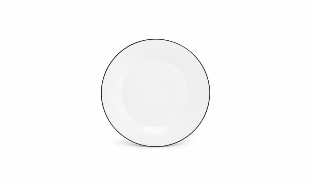Bord Basic White Black Rim 27cm 