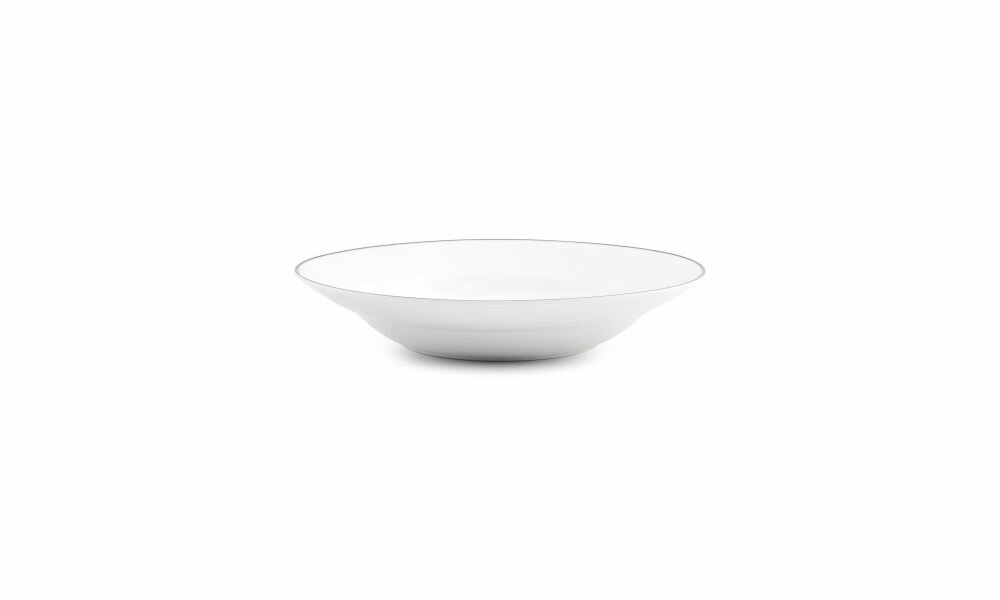 Diep Bord Basic White Black Rim 23cm 