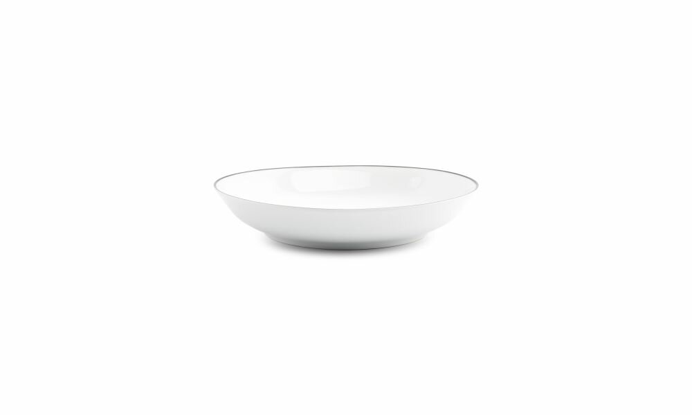 Diep Bord Basic White Black Rim 21cm 