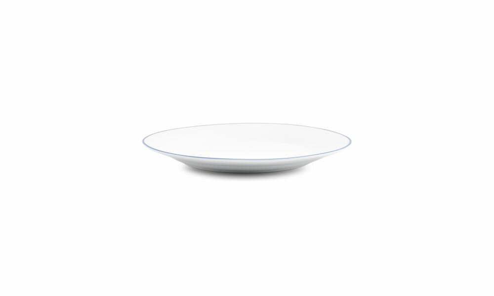 Plat Bord Basic White Blue Rim 24cm 