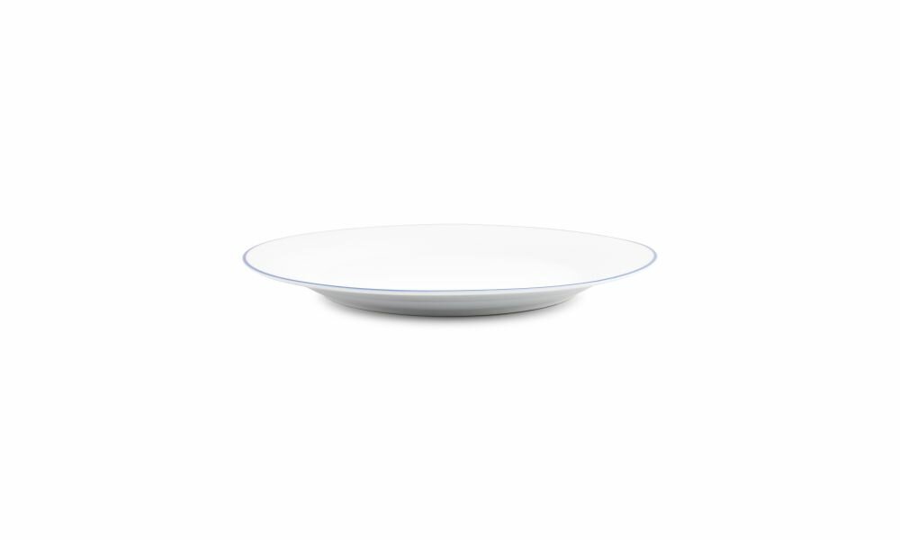 Plat Bord Basic White Blue Rim 27cm 0