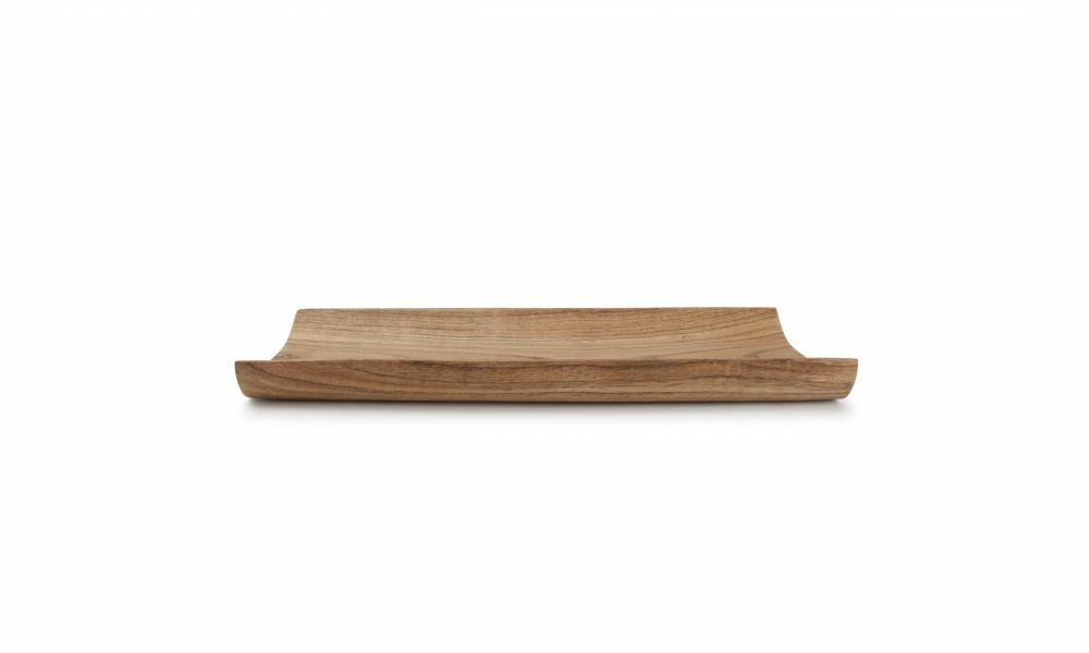 Serveerplank 35 x 14 cm Gebogen Rand Acacia Palla