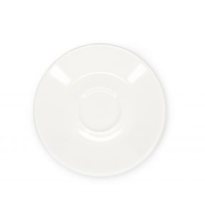 Schotel mokka kop 12cm wit Barista