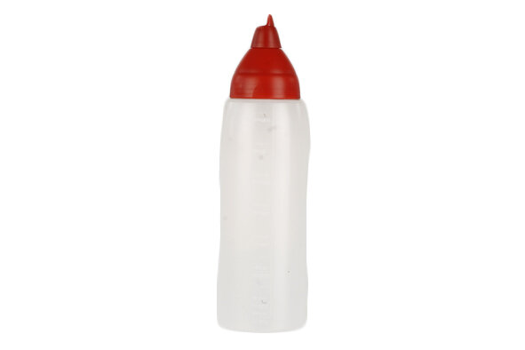 Doseerfles 50 cl wit/rood Araven