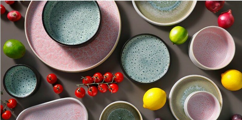 Bord 19 cm roze Coco