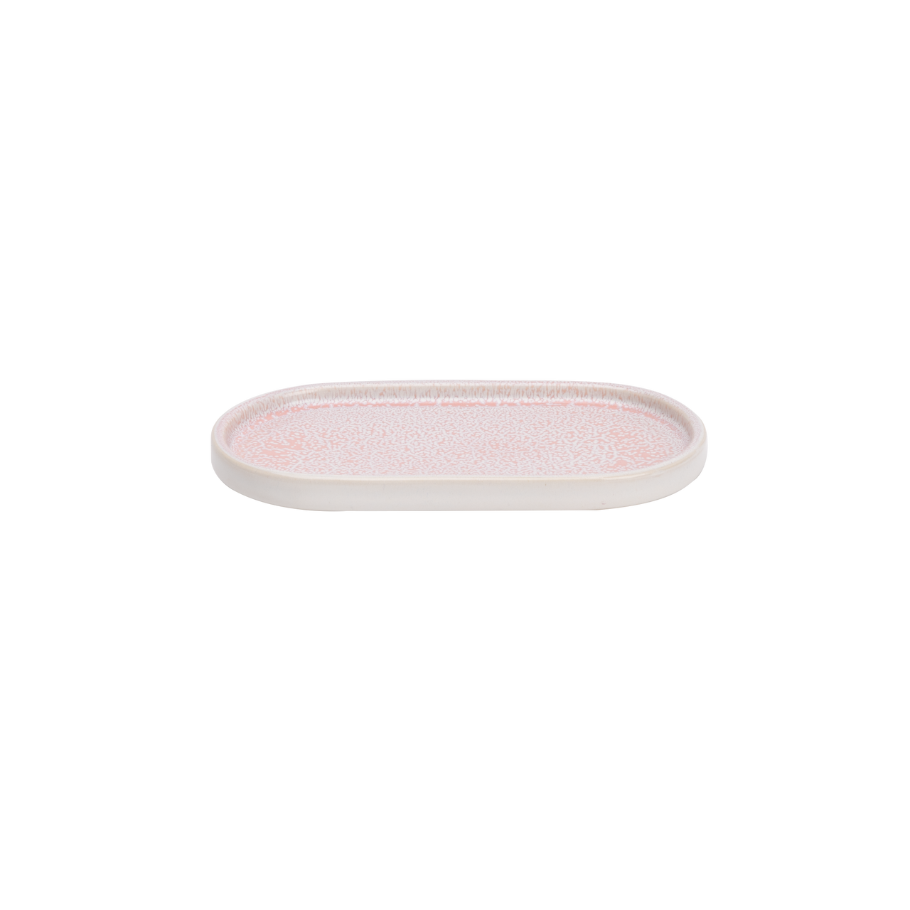 Ovaal bord 20,5 cm x 11,5 cm roze Coco