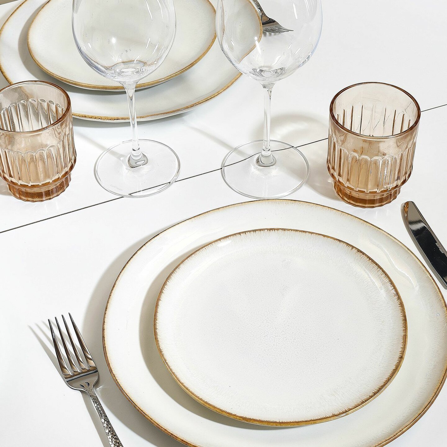 Bord 28 cm Artisan wit