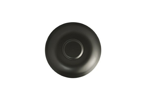 Koffie schotel 14 cm Aroma Matt zwart 