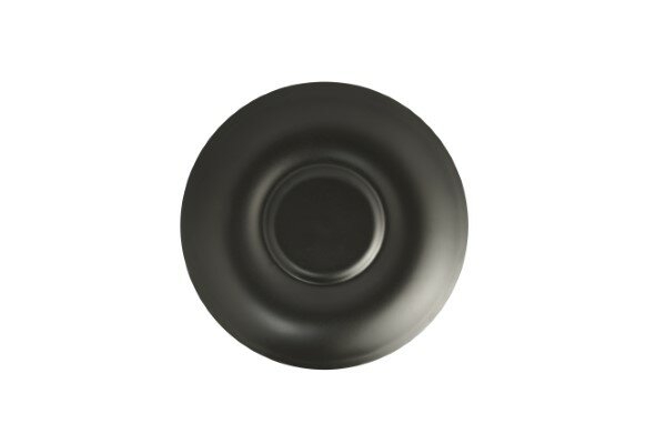Cappuccino schotel 14 cm Aroma Matt zwart