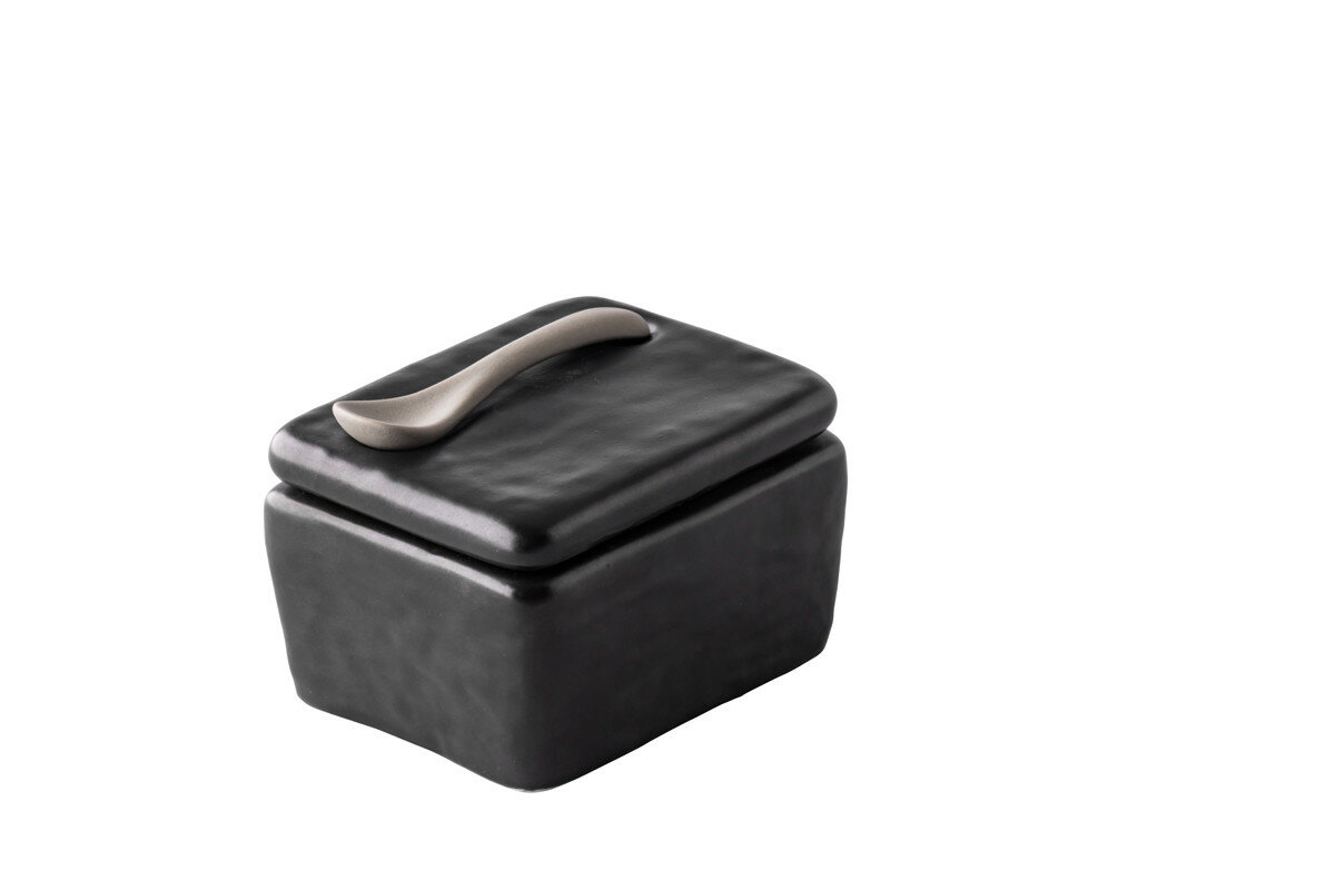 Peper en zout set met lepel Q Raw Oyster