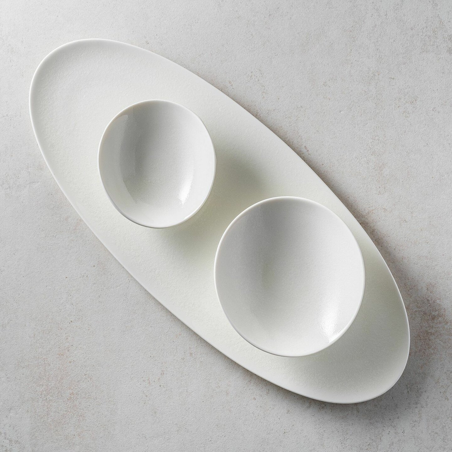 Serveerschaal 40,5cm wit Contour