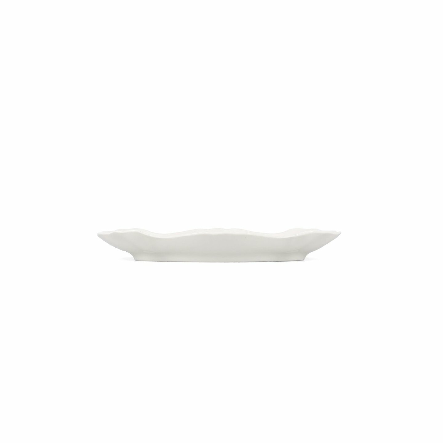 Serveerschaal 26 cm x 16 cm Ivoor Retro