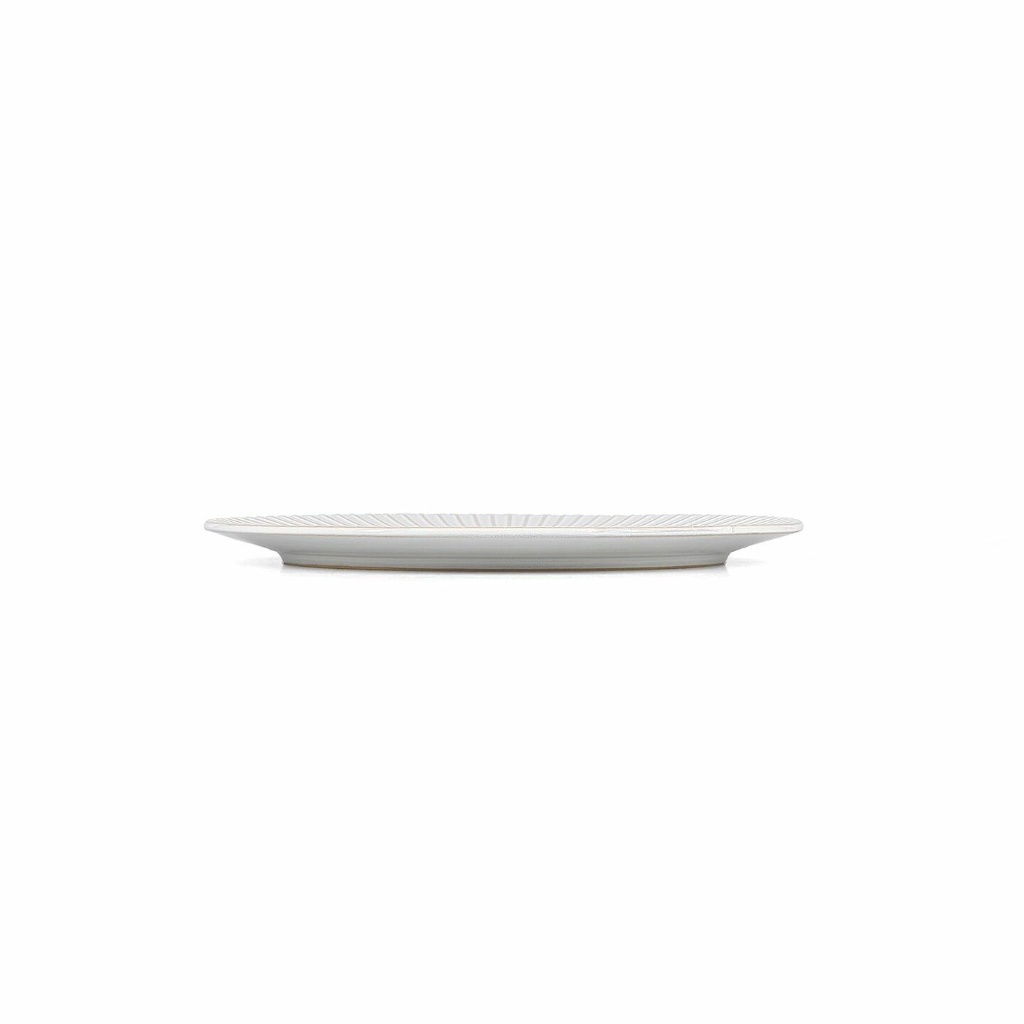 Bord 27,5 cm gestreept White Brass