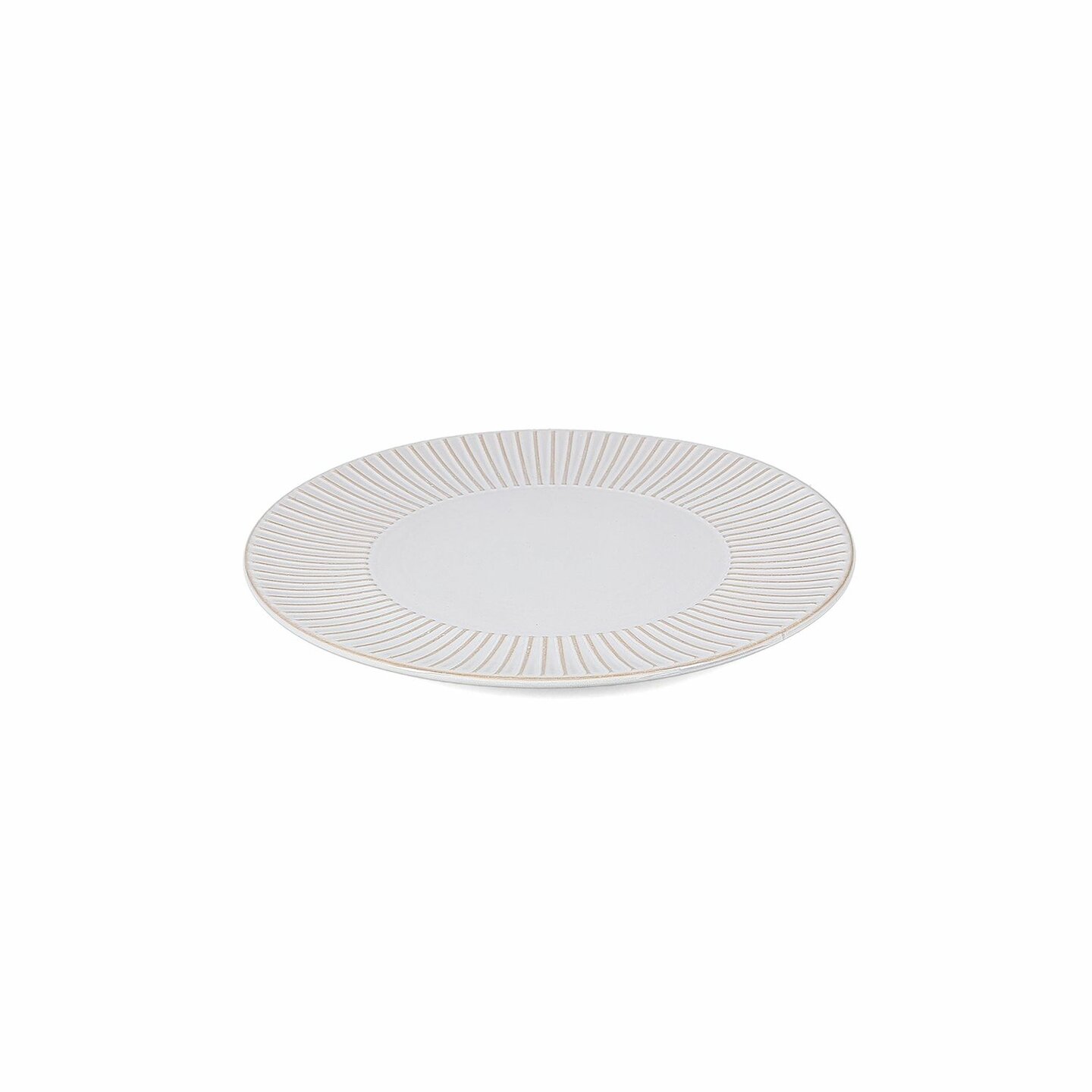 Bord 27,5 cm gestreept White Brass