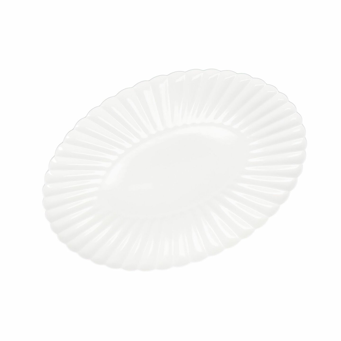 Serveerschaal 36,5x25 cm Bloom White