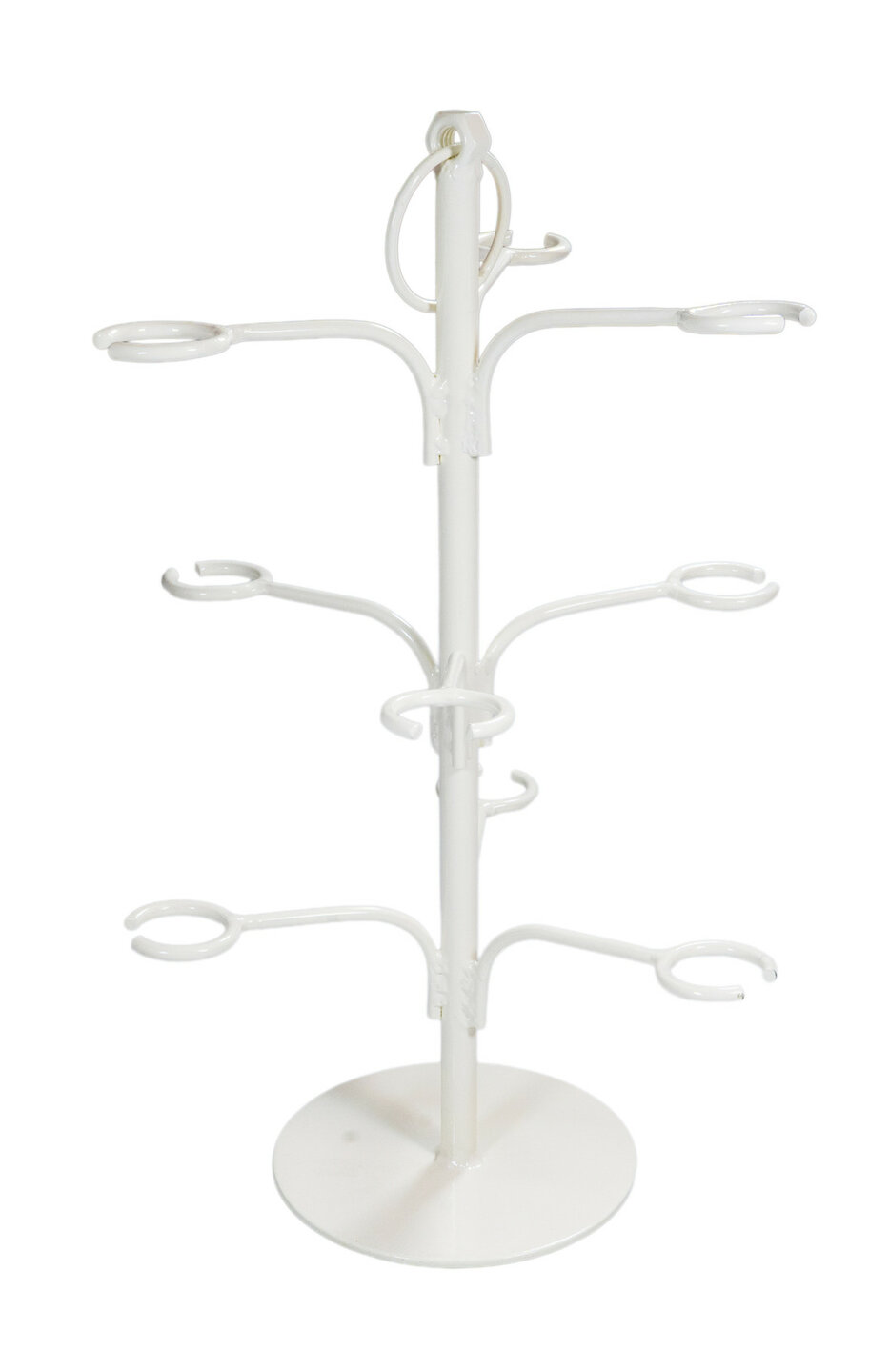 Etagere voor 9 glazen wit 46 cm 