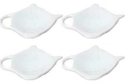 Schaaltje voor theezakje - set 4 stuks