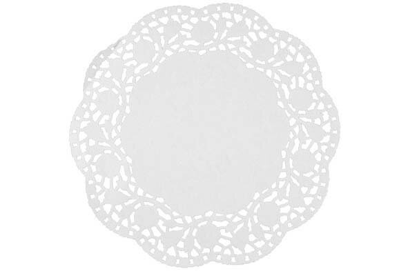 Kantpapier 14 cm rond 24 st