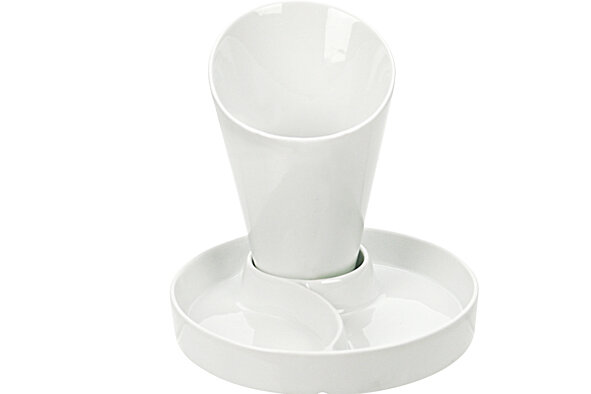 Frietzak met onderbord 15,5 cm